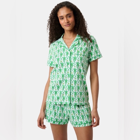 Roller Rabbit Other - Roller Rabbit Emerald Monkey Polo
Pajamas, Size Large
